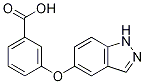 Benzoicacid,3-(1H-indazol-5-yloxy)- Structure
