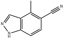 4-METHYL-5-CYANO-(1H)INDAZOLE Structure