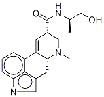 (8α)-9,10-ジデヒドロ-N-[(S)-2-ヒドロキシ-1-メチルエチル]-6-メチルエルゴリン-8-カルボキサミド 化学構造式