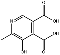 5-羟基-6-甲基-3,4-吡啶二羧酸,479-30-1,结构式