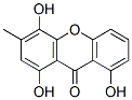 1,4,8-Trihydroxy-3-methyl-9H-xanthen-9-one Struktur