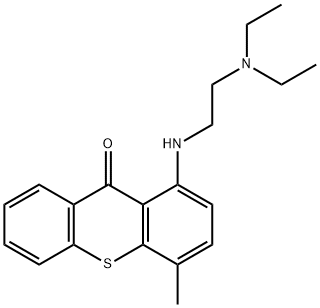 1-[[2-(ジエチルアミノ)エチル]アミノ]-4-メチル-9H-チオキサンテン-9-オン 化学構造式
