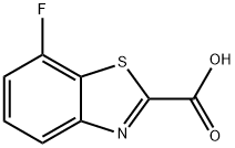 7 - 氟 - 2 - 苯并噻唑羧酸 结构式