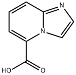 イミダゾ[1,2-A]ピリジン-5-カルボン酸 化学構造式