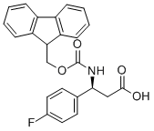 FMOC-(S)-3-氨基-3-(4-氟苯基)-丙酸 结构式