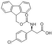FMOC-(S)-3-アミノ-3-(4-クロロフェニル)プロピオン酸 化学構造式