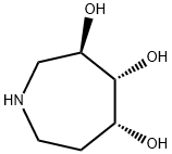 1H-Azepine-3,4,5-triol,hexahydro-,(3R,4R,5R)-(9CI) Struktur