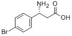 (R)-3-氨基-3-(4-溴苯基)丙酸 结构式