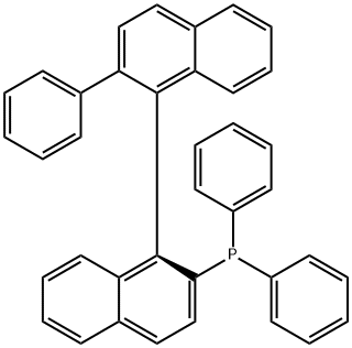 (S)-2-Diphenyphosphino-2'-phenyl-1,1'-binaphthyl Struktur