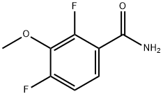 2,4-ジフルオロ-3-メトキシベンズアミド 化学構造式
