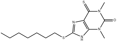 4791-39-3 6,7-Dihydro-1,3-dimethyl-8-(heptylthio)-6-thioxo-1H-purin-2(3H)-one