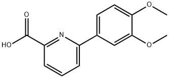 6-(3,4-Dimethoxyphenyl)-picolinic acid Struktur