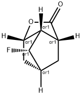 3,5-Methano-2H-cyclopenta[b]furan-2-one,4-fluorohexahydro-, 结构式