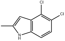 4,5-二氯-2-甲基-1H-吲哚, 479422-01-0, 结构式