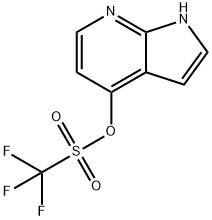 Methanesulfonic acid, trifluoro-, 1H-pyrrolo[2,3-b]pyridin-4-yl ester (9CI) Struktur