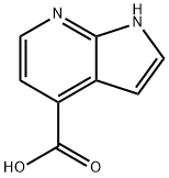 1H-ピロロ[2,3-B]ピリジン-4-カルボン酸 化学構造式