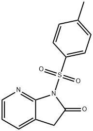 2H-Pyrrolo[2,3-b]pyridin-2-one, 1,3-dihydro-1-[(4-methylphenyl)sulfonyl]- 结构式