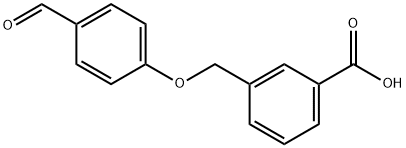 3-[(4-ホルミルフェノキシ)メチル]安息香酸 化学構造式