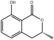 (3R)-8-hydroxy-3-methyl-isochroman-1-one Struktur