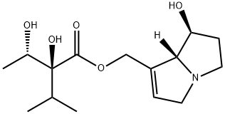 Butanoic acid, 2,3-dihydroxy-2-(1-methylethyl)-, (2,3,5,7a-tetrahydro- 1-hydroxy-1H-pyrrolizin-7-yl)methyl ester, [1S-[1alpha,7(2R*,3R*),7aal pha]]- Struktur