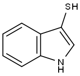 1H-インドール-3-イル水硫化物 化学構造式