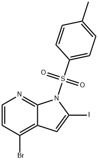 4-溴-2-碘-1-对甲苯磺酰基-1H-吡咯并[2,3-B]吡啶, 480423-17-4, 结构式