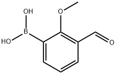3-ホルミル-2-メトキシフェニルボロン酸 化学構造式
