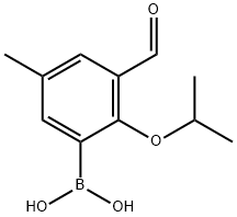 3-ホルミル-2-イソプロポキシ-5-メチルフェニルボロン酸 化学構造式