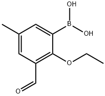 2-エトキシ-3-ホルミル-5-メチルフェニルボロン酸 化学構造式