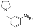 [3-(1-ピロリジニルメチル)フェニル]マグネシウムブロミド 溶液 化学構造式