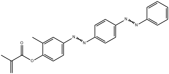 DISPERSE YELLOW 7 METHACRYLATE  96 Structure