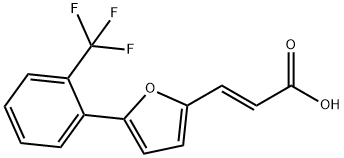 3-(5-(2-(TRIFLUOROMETHYL)PHENYL)-FURAN-& Struktur