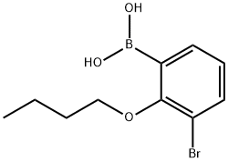 3-溴-2-丁氧基苯基硼酸, 480425-34-1, 结构式