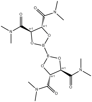 BIS(N,N,N'N'-TETRAMETHYL-L-TARTRAMIDEGLYCOLATO)DIBORON 化学構造式