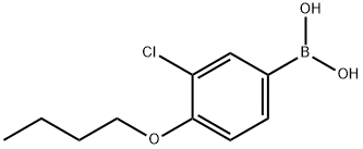 4-丁氧基-3-氯苯基硼酸, 480438-55-9, 结构式