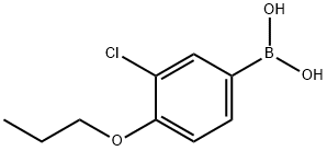 3-クロロ-4-プロポキシフェニルボロン酸 化学構造式