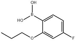 4-FLUORO-2-PROPOXYPHENYLBORONIC ACID Struktur
