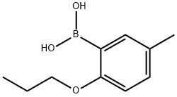 5-メチル-2-プロポキシフェニルボロン酸 化学構造式