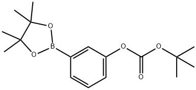 TERT-BUTYL-3-(4,4,5,5-TETRAMETHYL-1,3,2-DIOXABOROLAN-2-YL)PHENYL CARBONATE Struktur