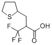 3,3,3-トリフルオロ-3-[(2-テトラヒドロチエニル)メチル]プロピオン酸 化学構造式