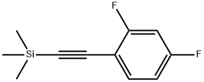 (2,4-二氟苯基乙炔)三甲基硅烷 结构式