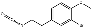 3-溴-4-甲氧基苯乙基异氰酸酯, 480439-05-2, 结构式