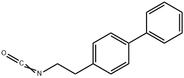 2-(4-联苯基)乙基异氰酸酯, 480439-06-3, 结构式