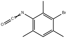 3-BROMO-2 4 6-TRIMETHYLPHENYL ISOCYANAT& Struktur