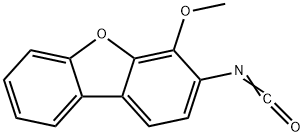 3-异氰酸-2-甲氧基二苯并呋喃 结构式