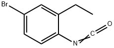 4-溴-5-乙基苯基异氰酸酯, 480439-24-5, 结构式