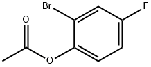2-BROMO-4-FLUOROPHENYL ACETATE  97 Structure