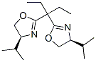 (4S,4'S)-(-)-2,2'-(1-ETHYLPROPYLIDENE)BIS(4,5-DIHYDRO-4-ISOPROPYLOXAZOLE) 结构式