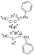 1 1'-BIS(DIPHENYLPHOSPHINO)FERROCENE Structure