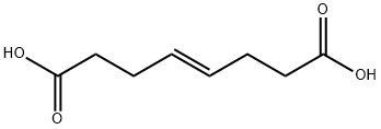 (E)-オクト-4-エン-1,8-ニ酸 化学構造式